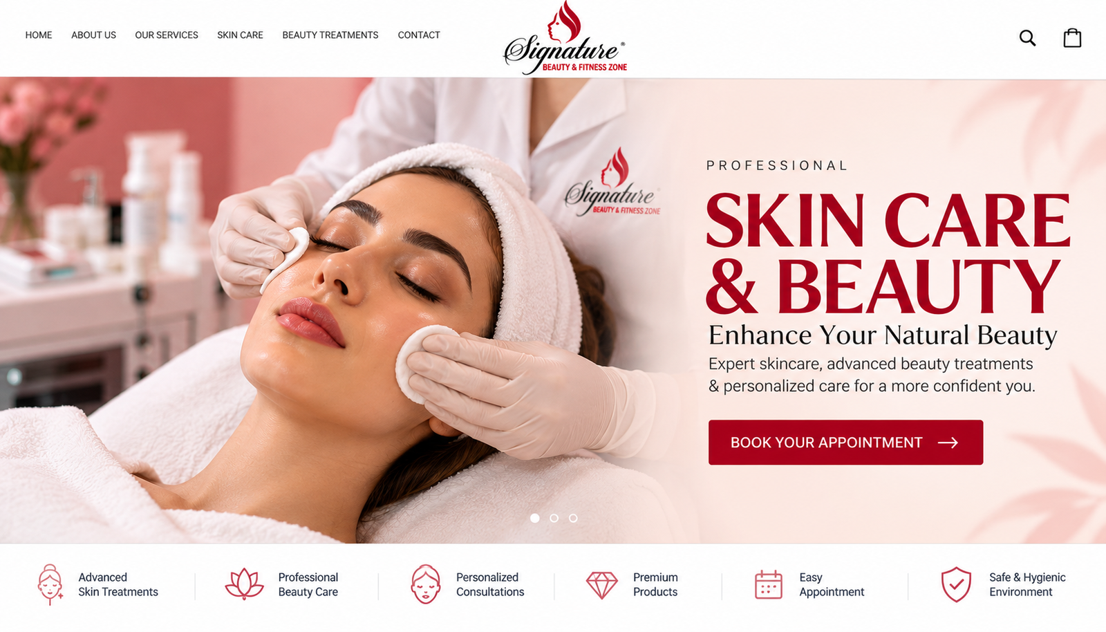 Signature Beauty and Skin Care Hero