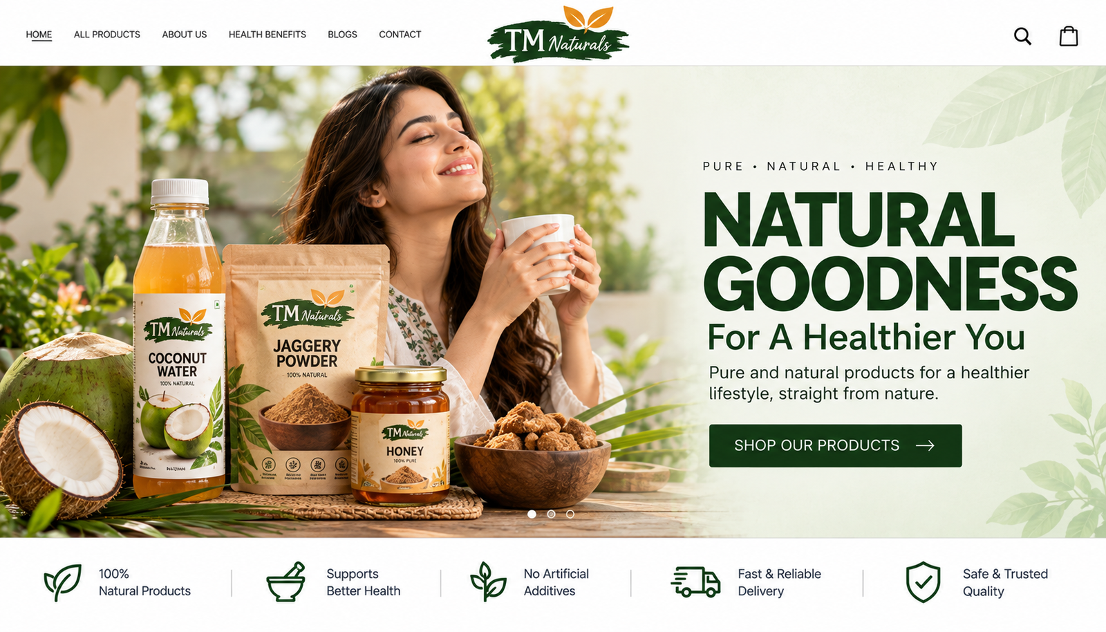 TM Naturals Natural Goodness Hero